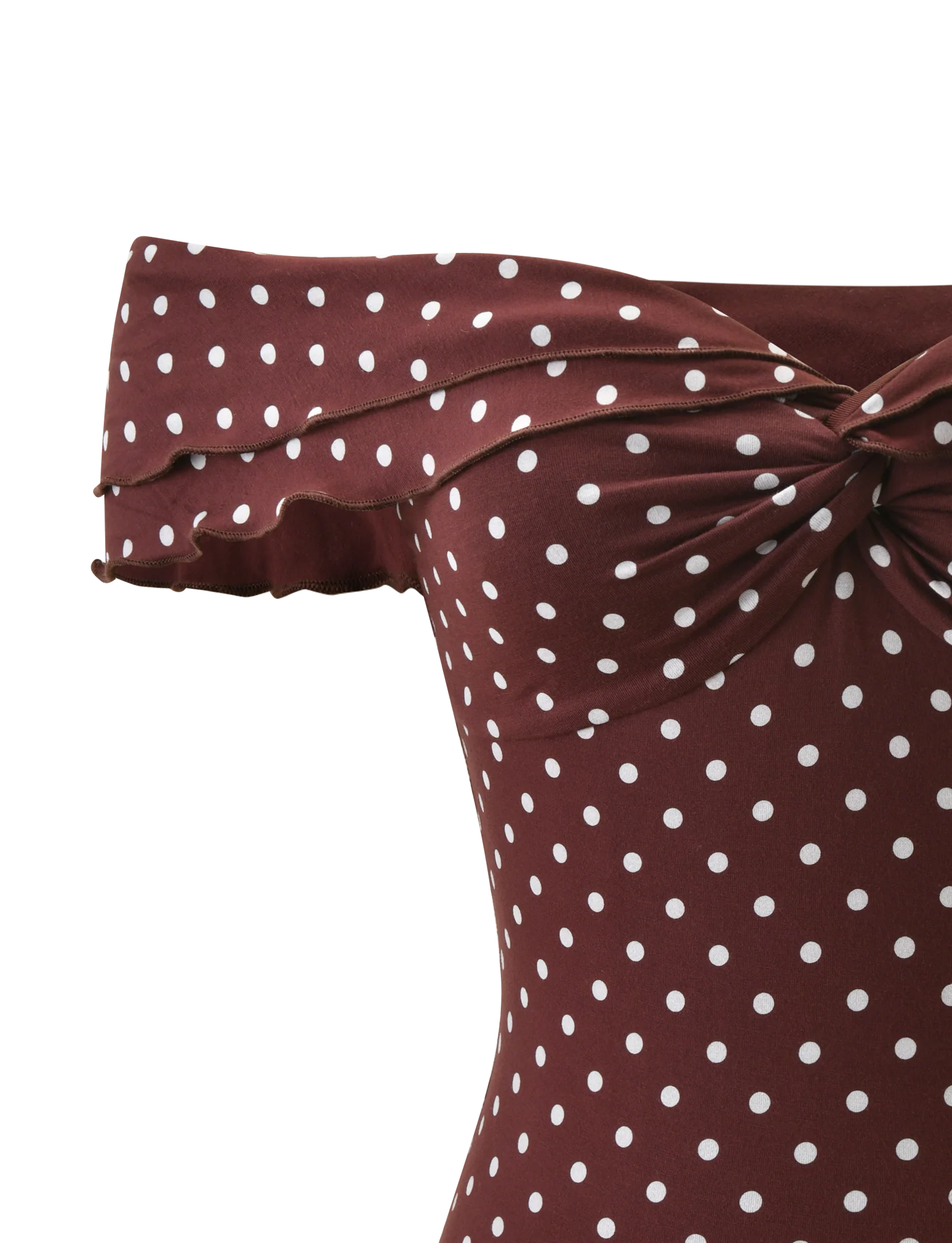 DENALI TOP BROWN DOT