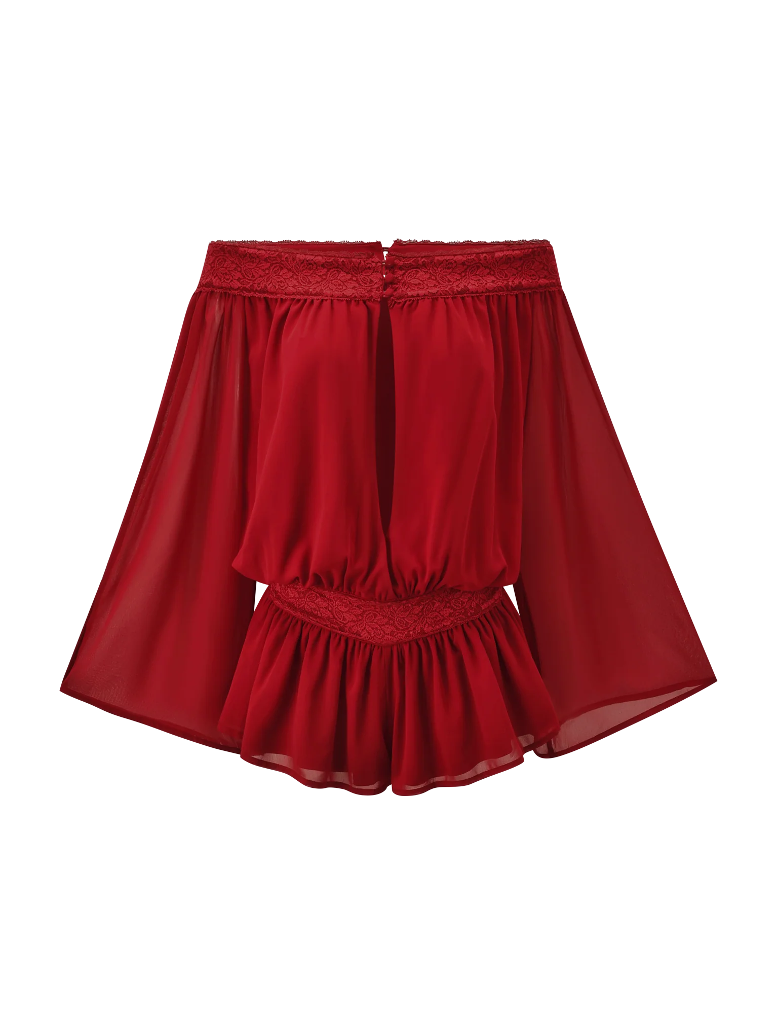 TESSIE PLAYSUIT RED