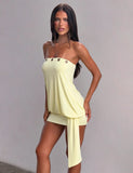 RAVENNA MINI DRESS BUTTER YELLOW