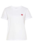 Heart Graphic Tee White