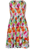 Convertible Cover Up Dress Watercolor Geo