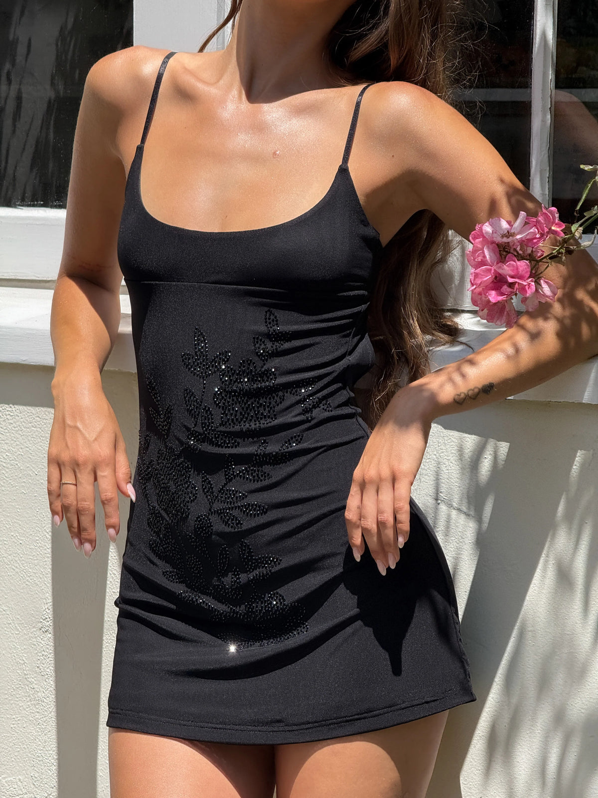 OCTAVIA MINI DRESS BLACK