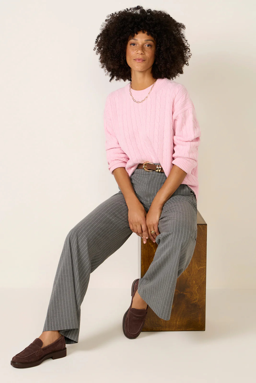 Crew Cable Sweater