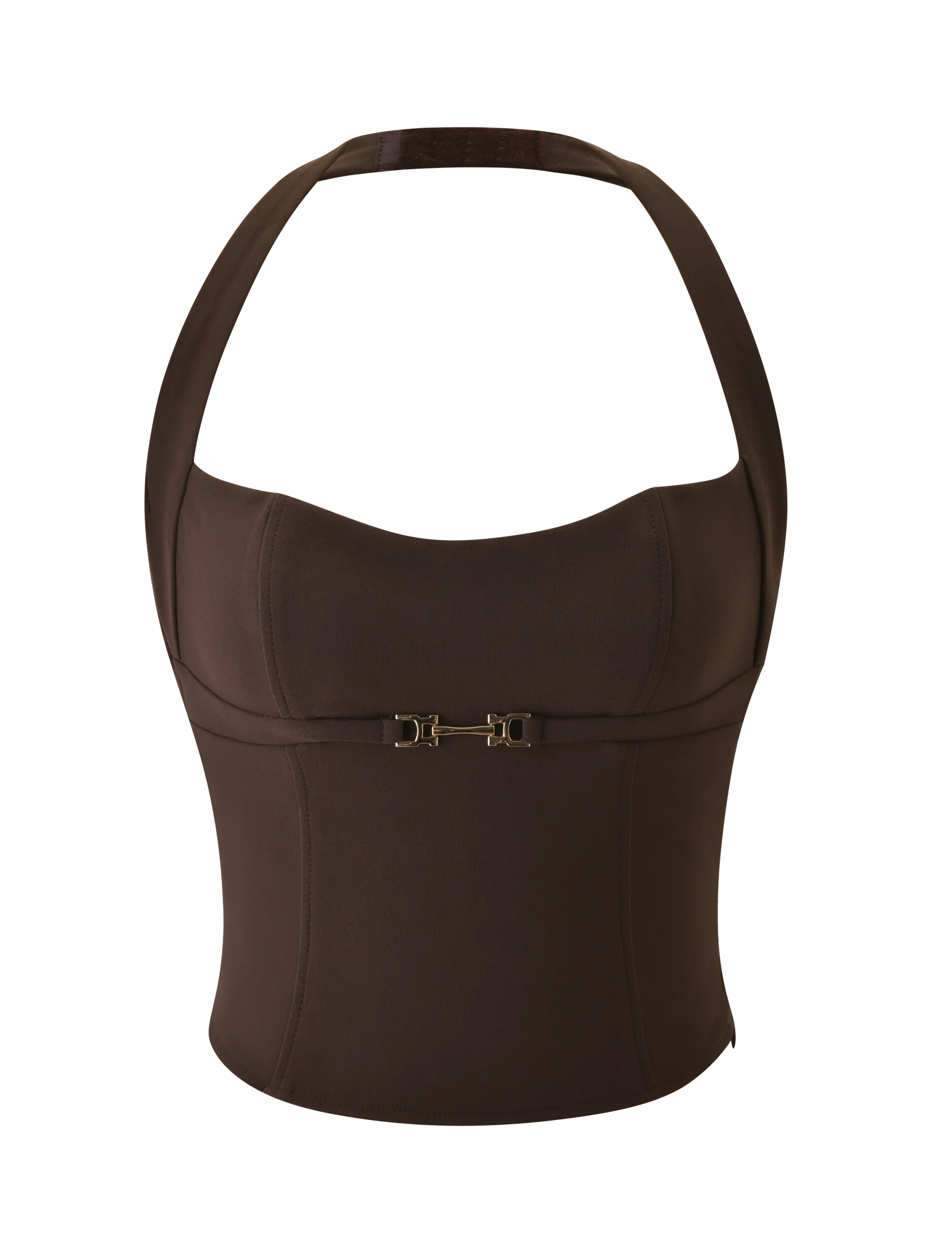 KITTIE BUCKLE TOP CHOCOLATE