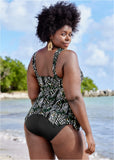Sharkbite Hem Tankini Top Seagrass
