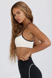 Soft Active Sweetheart Neck Sports Bra in White