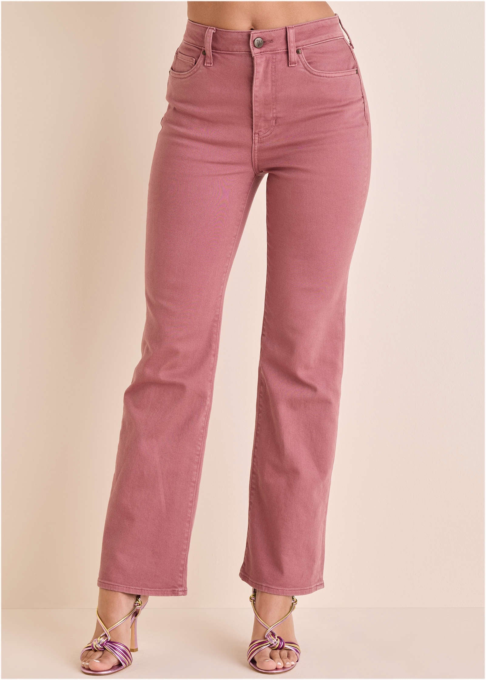 Penelope Modern Flare Jeans Berry