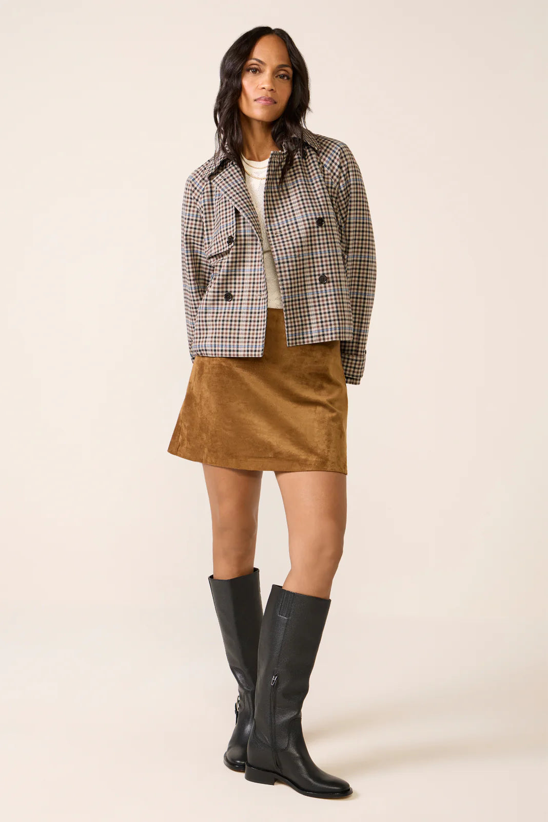 Ciera Suede Mini Skirt