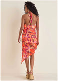 Chiffon High Low Dress Soft Ikat
