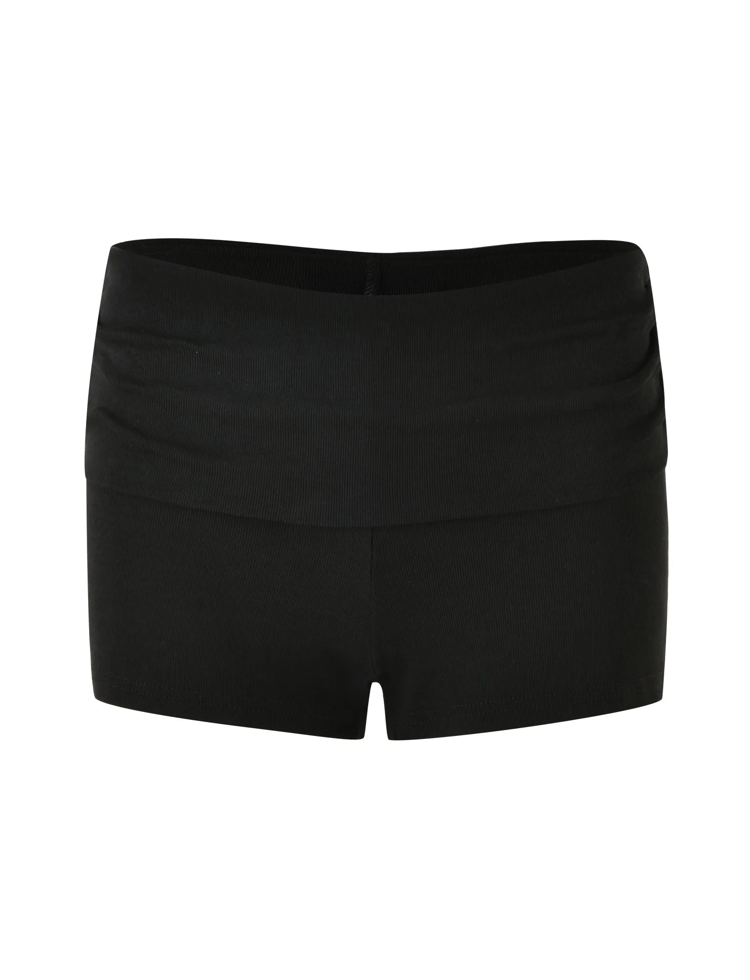 KARINA RIB SHORT BLACK
