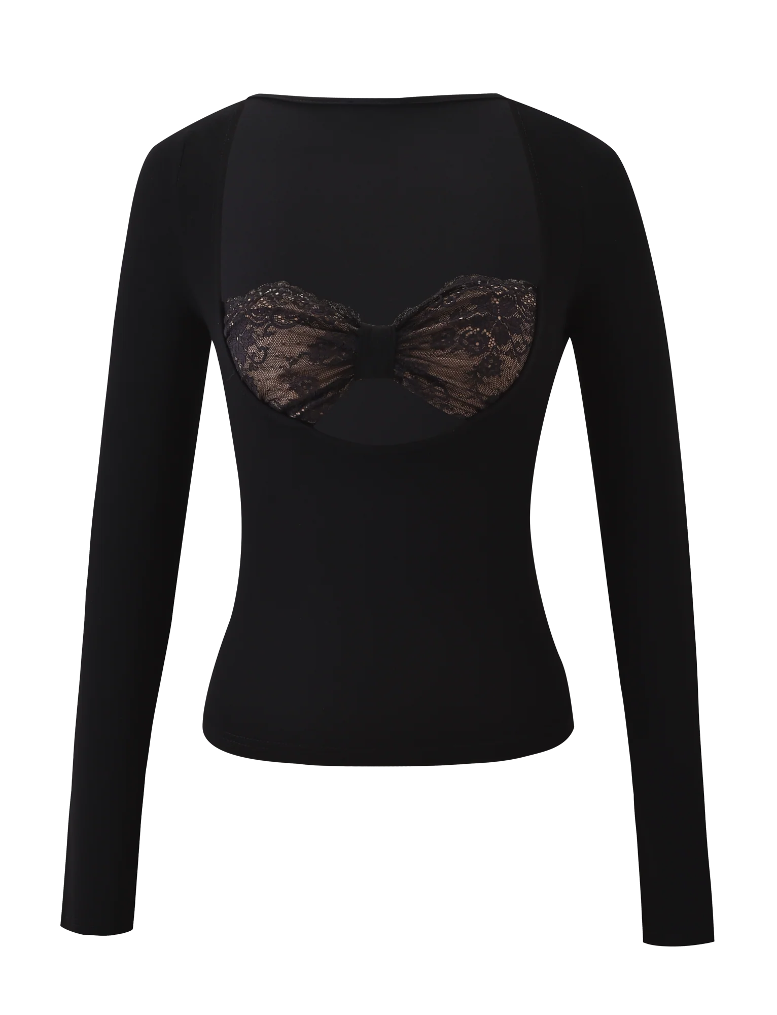 DAMELA LONG SLEEVE TOP BLACK