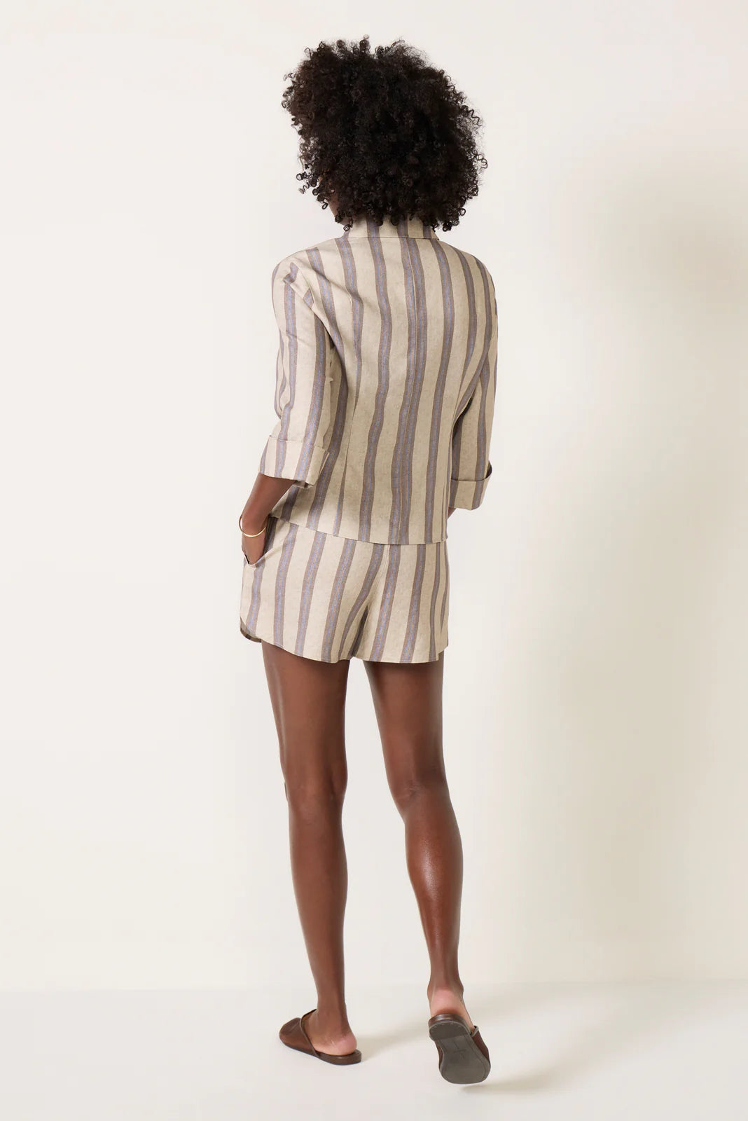 Perfect Linen Stripe Short