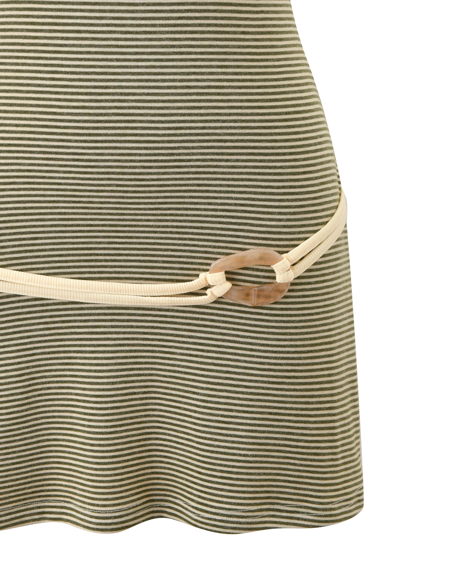 CELESTE MINI DRESS OLIVE STRIPE