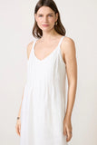 Stella Linen Pintuck Dress