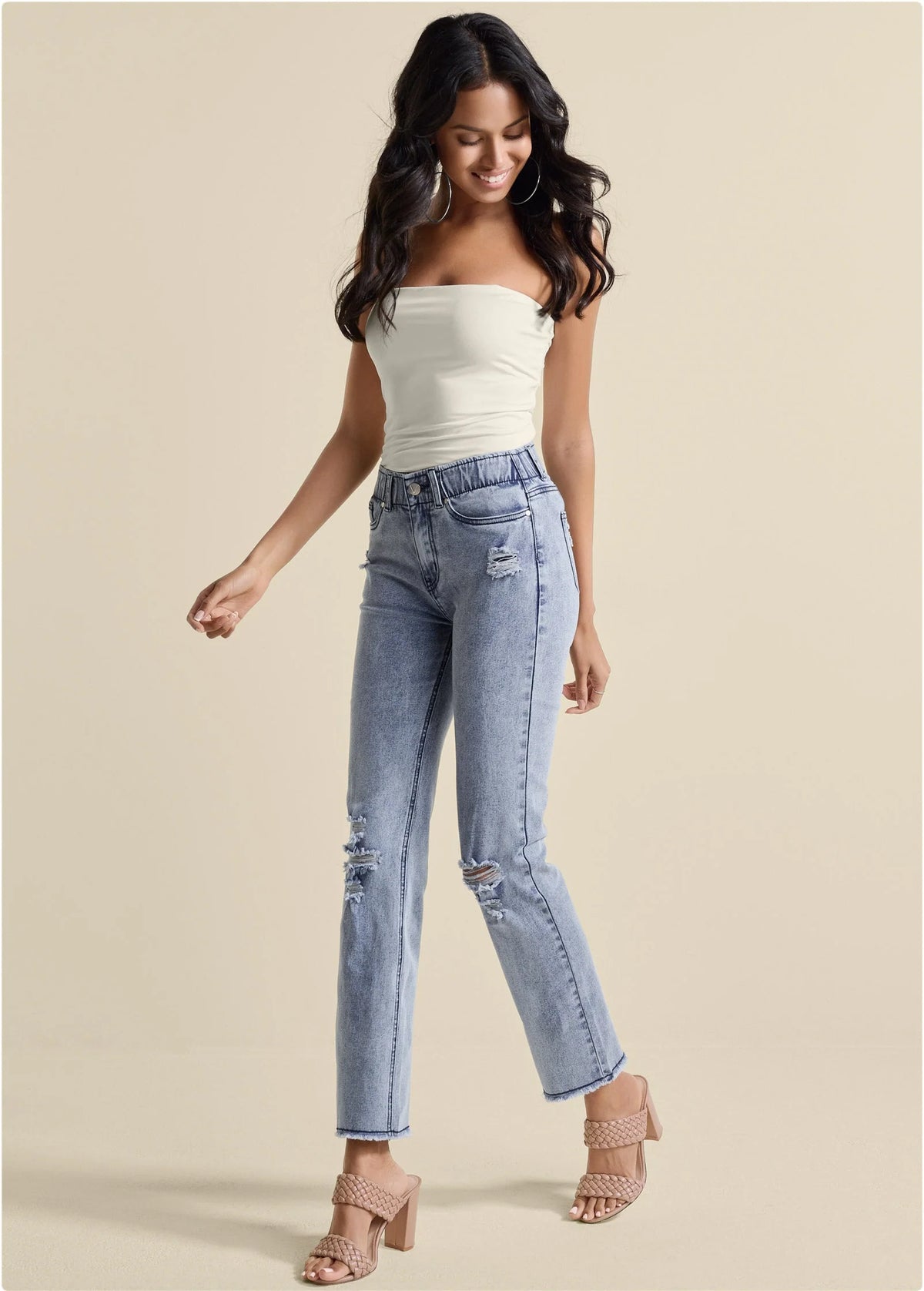 Straight Leg Acid Jeans Acid Wash