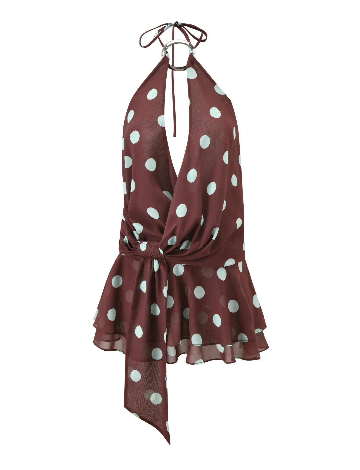 INDIGO MINI DRESS 20 CHOCOLATE BLUE DOT