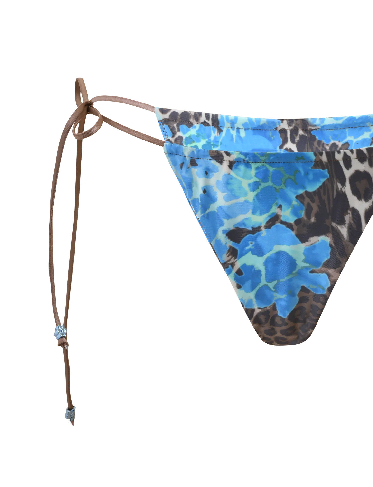 AVE BIKINI BOTTOM BLUE LEOPARD