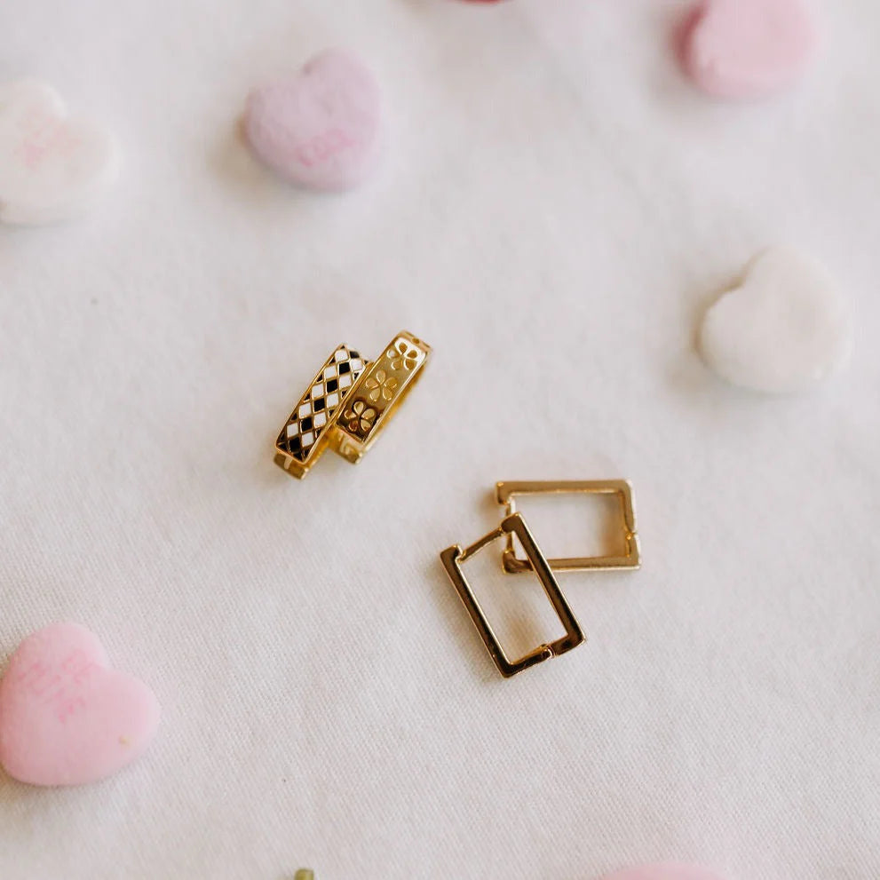 Times Square Reversible Hoop Earrings