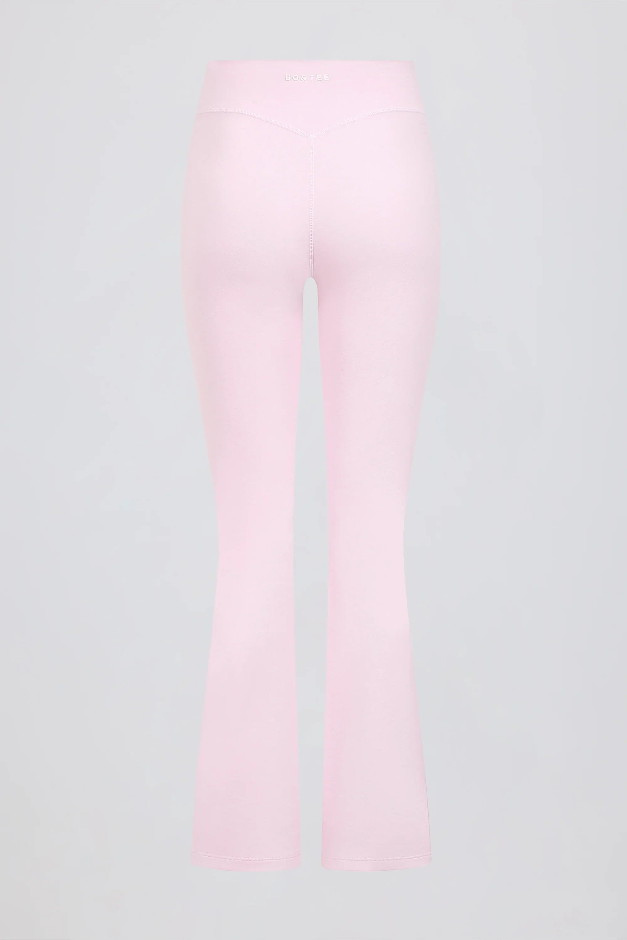 Brushed Jersey Ruched Flared Trousers in Bloom