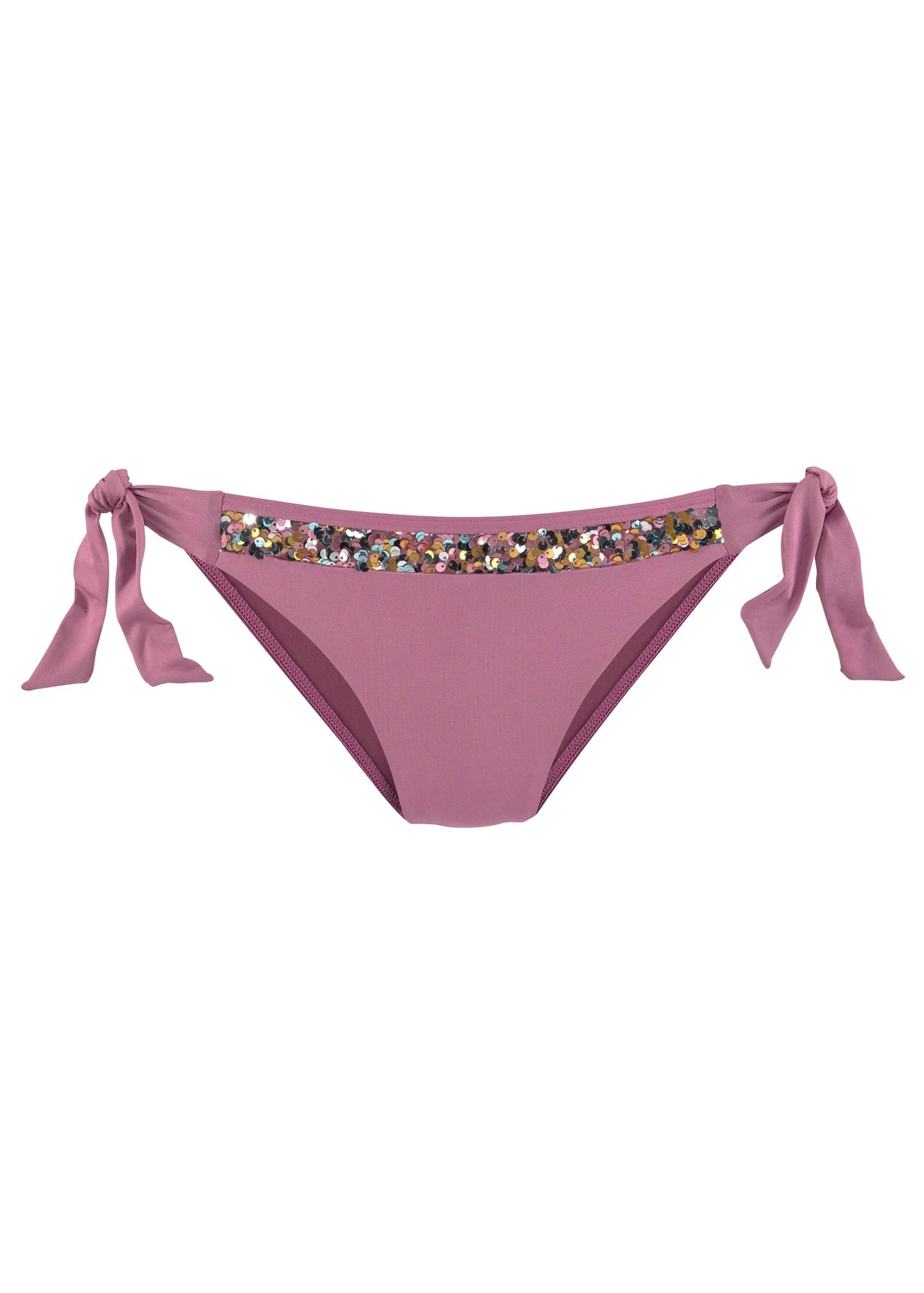 Sequin Tie Side Moderate Bottom Pink Multi