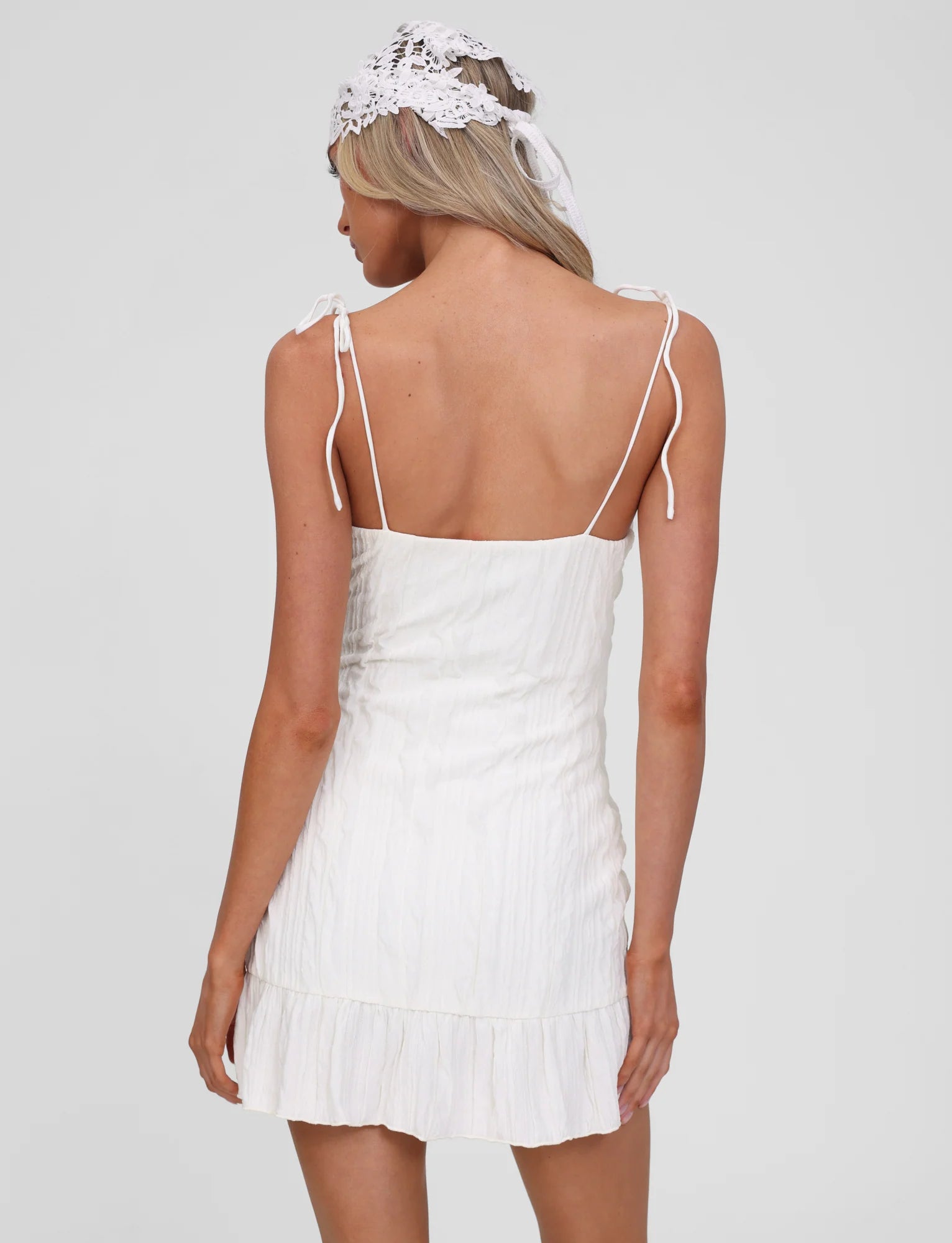 RANIA MINI DRESS OFF WHITE