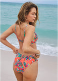 Twist Side Moderate Bottom Tropical Sunset All Over
