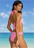 Getaway Glitz Belize Underwire Halter Top Pink Multi