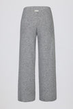 Knit Mid Rise Wide Leg Joggers in Grey