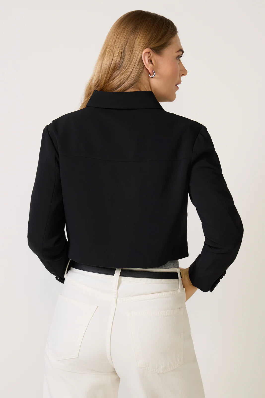 Luxe Suiting Cropped Jacket