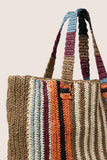 Woven Striped Tote