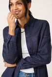 Frankie Stretch Linen Long Shacket