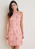 Lace Mini Dress Evening Sand