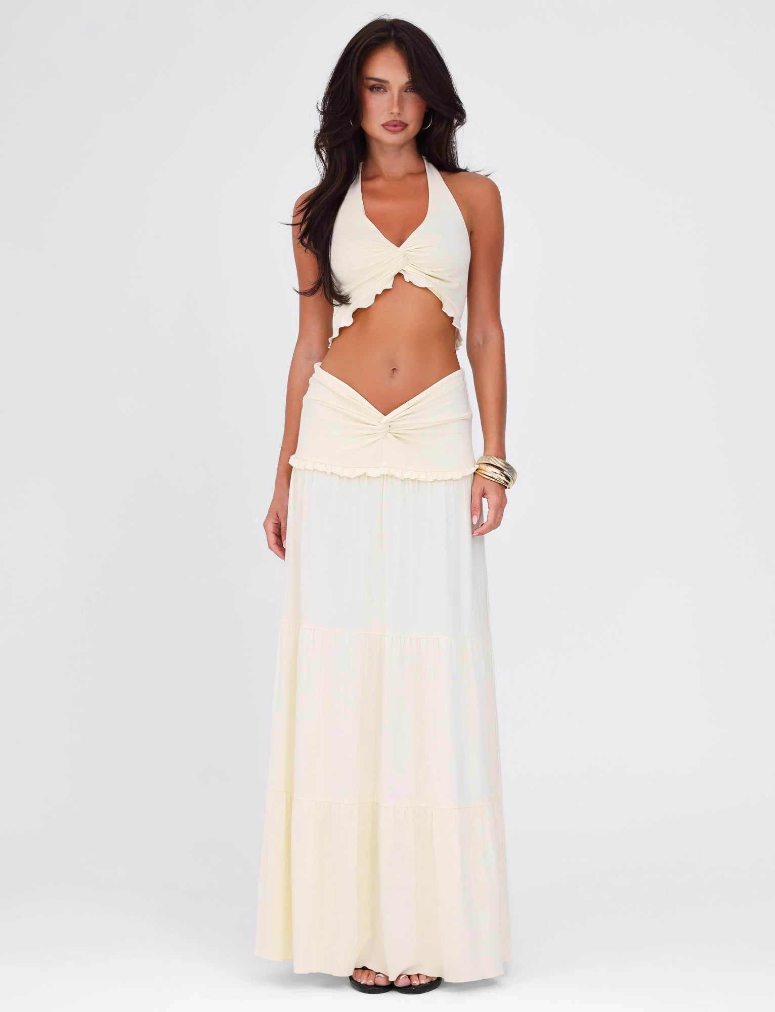 KATYA MAXI SKIRT WHITE CREAM