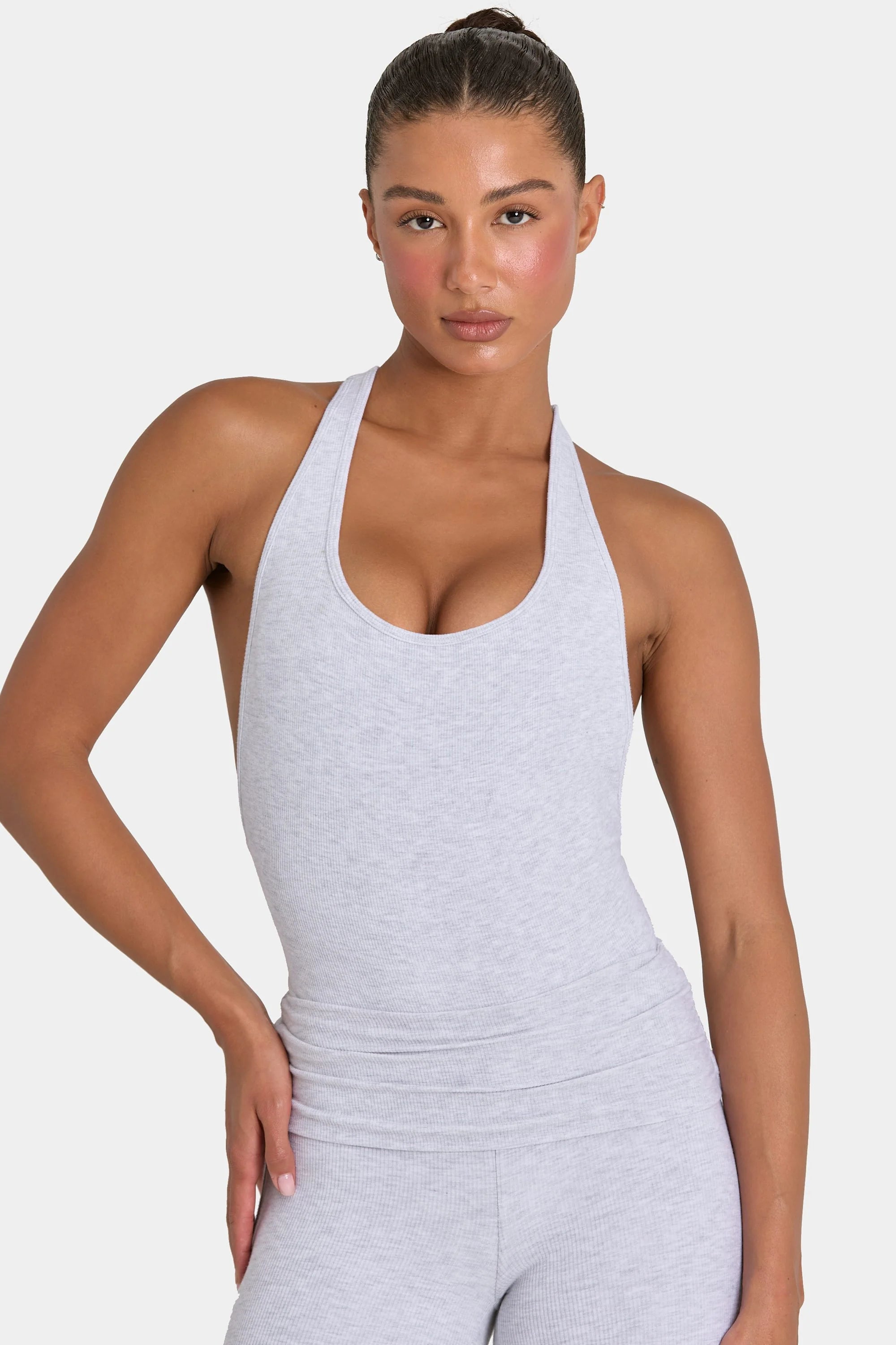 ButterCloud Bodysuit in Grey Marl