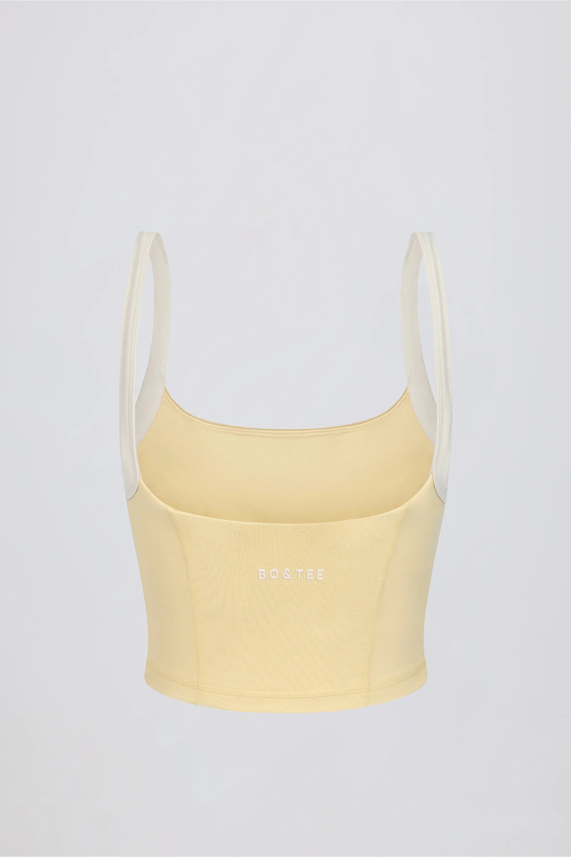 Cropped Tank Top in Lemon Marl