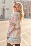 Cheyene Pastel Southwestern Print Cardigan