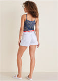 Bandana Print Tank Bandana Blue