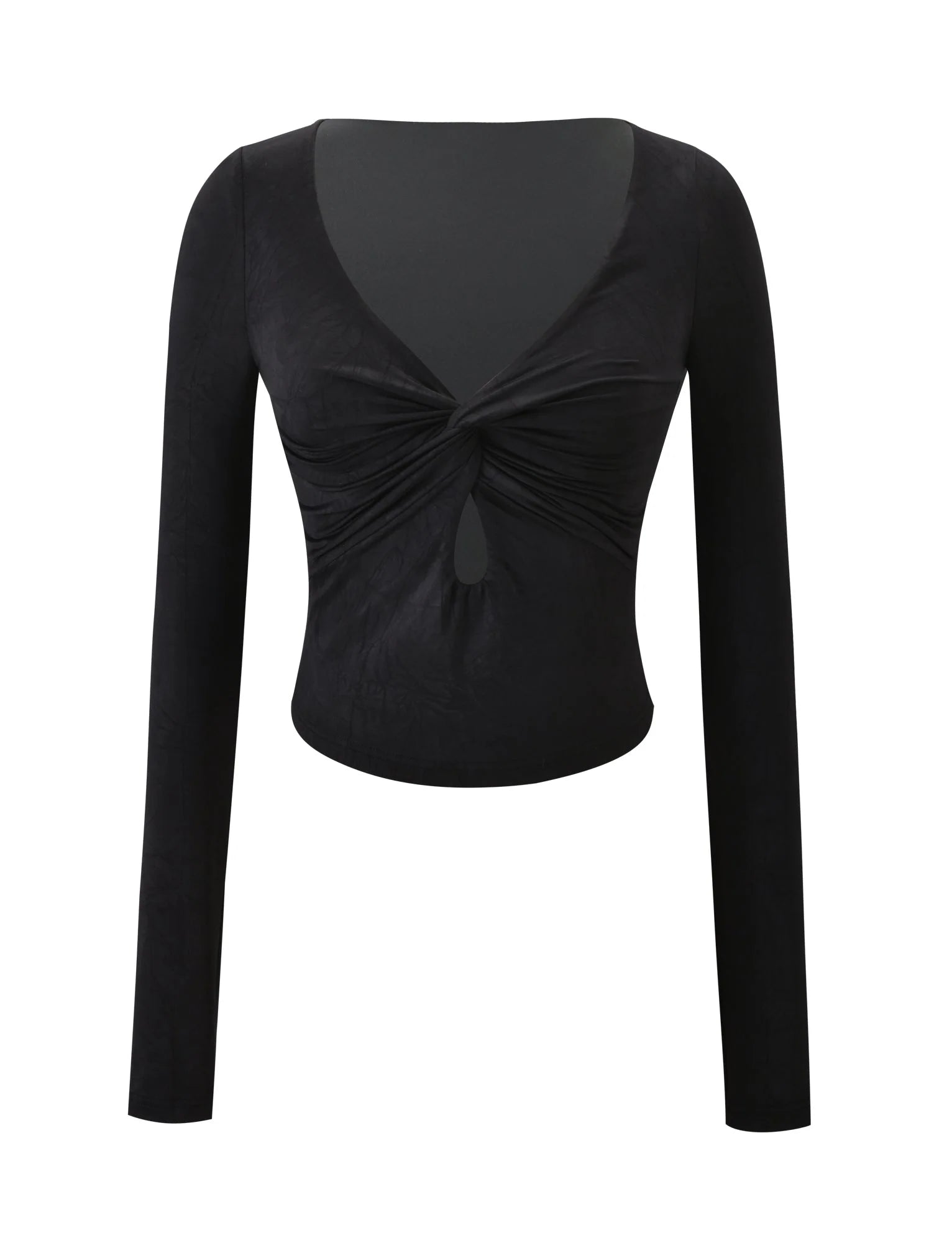 SAFFIRA LONG SLEEVE TOP BLACK