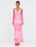 DENAE MAXI DRESS PINK FLORAL PINK BLOSSOM