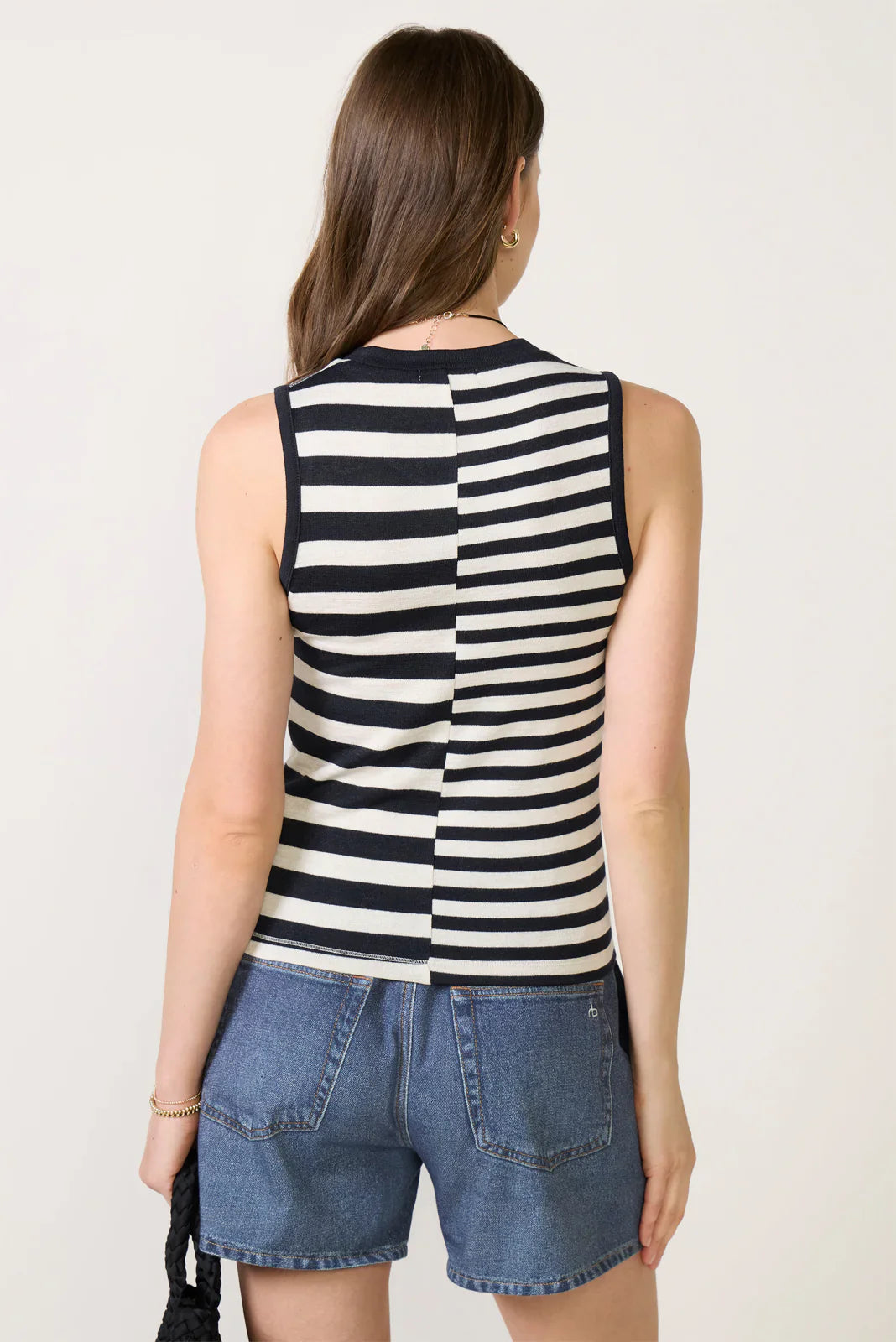 The Knit Mixed Stripe Tank