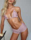 DAZZLE BIKINI BOTTOM STRIPE