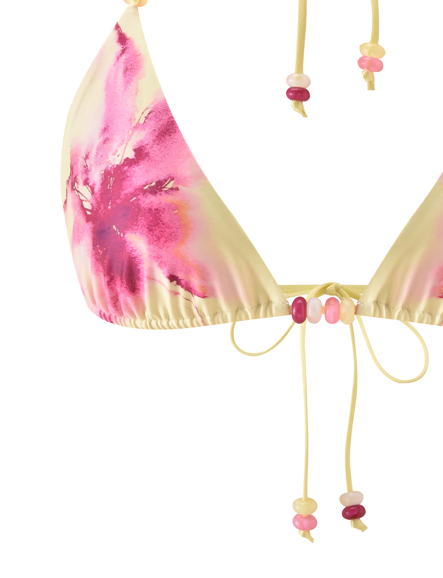FINLEA BIKINI TOP WATERCOLOUR FLORAL