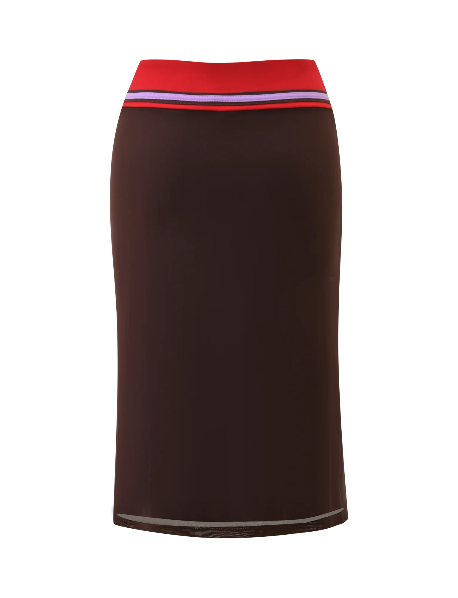 SERAH DIAMANTE MIDI SKIRT CHOCOLATE