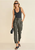Relaxed Twill Straight Pant Olive