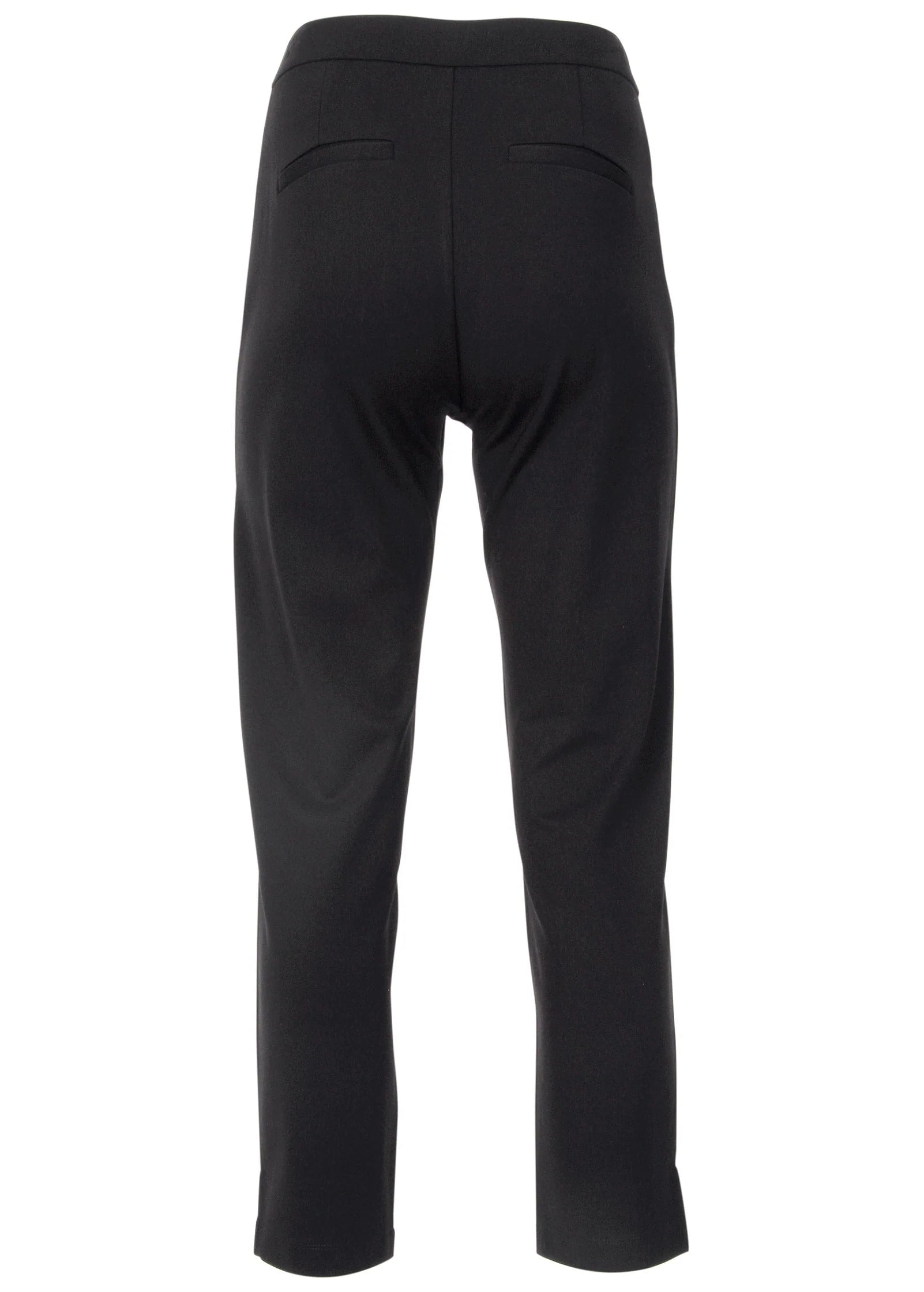 Smoothing Ponte Straight Leg Pants Jet Black
