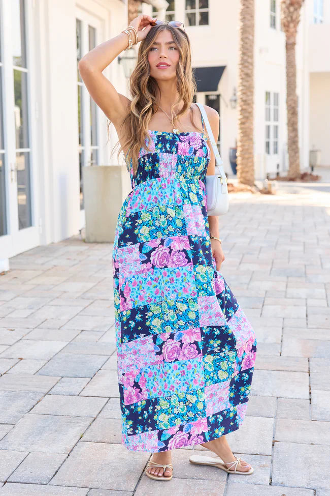 Aria Black Floral Maxi Dress SALE