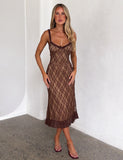 DEJA DRESS BROWN LACE