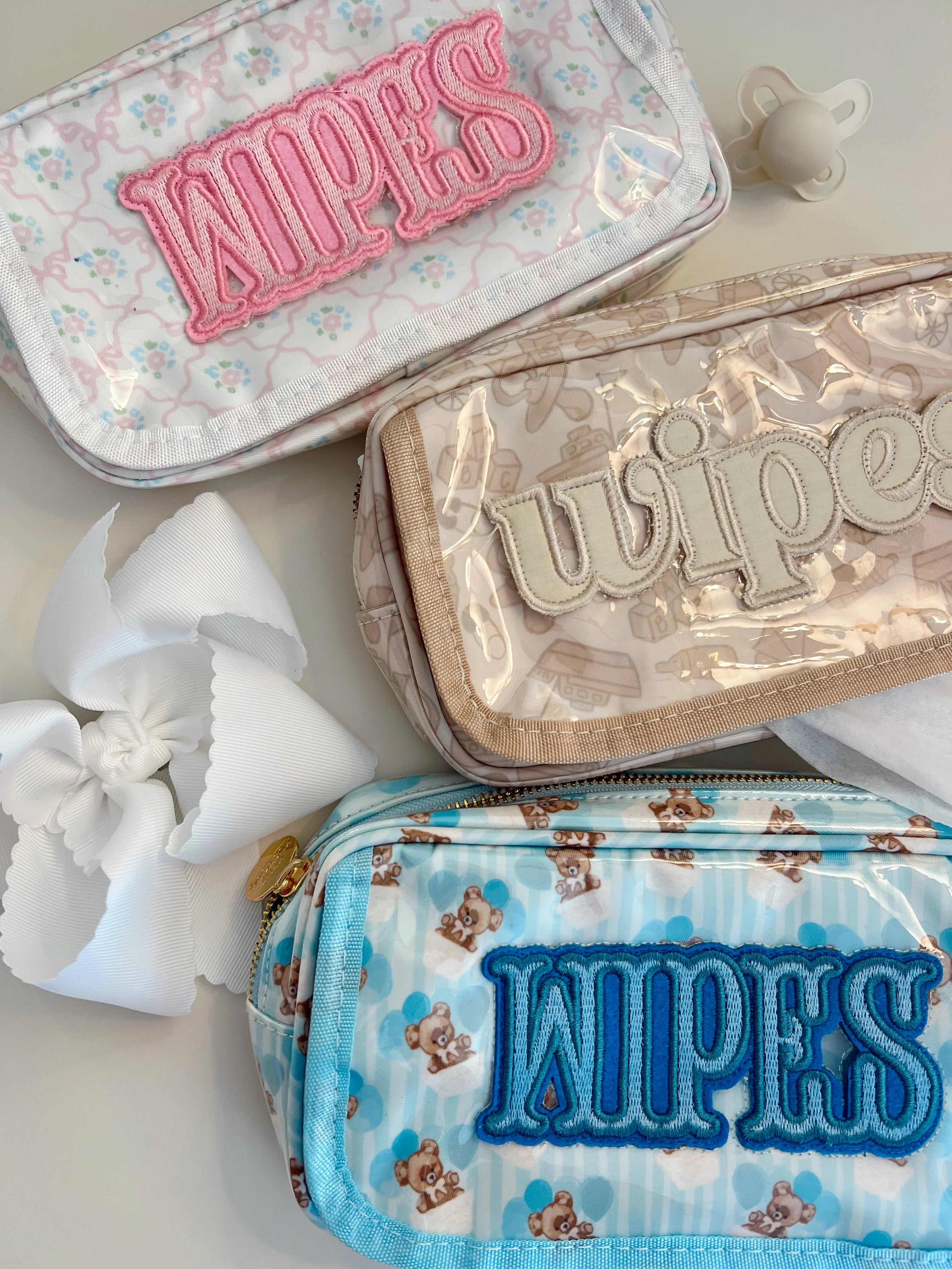 KenzKustomz Wipes Pouch Clear Coat Bag