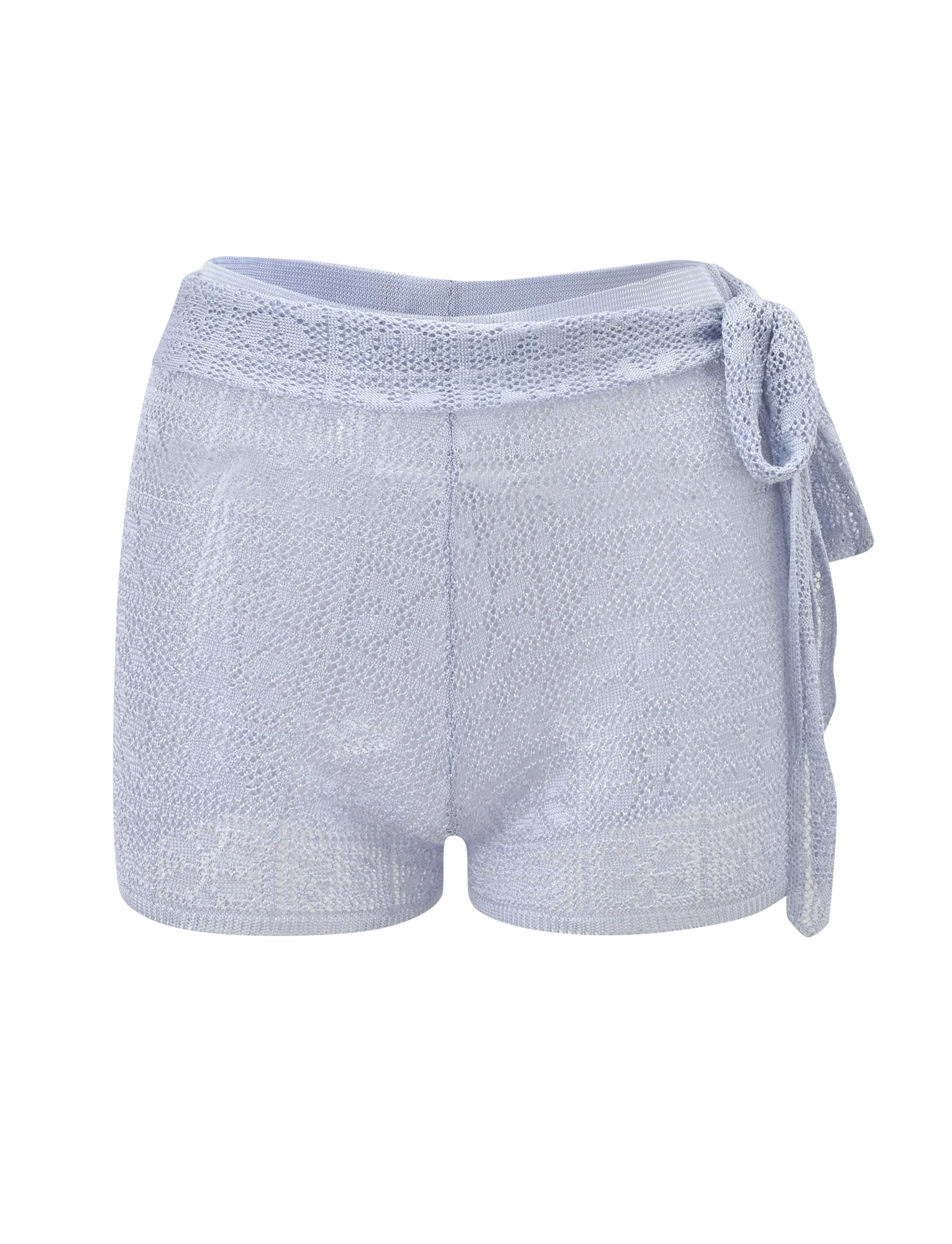 FERN CROCHET SHORT SILVER