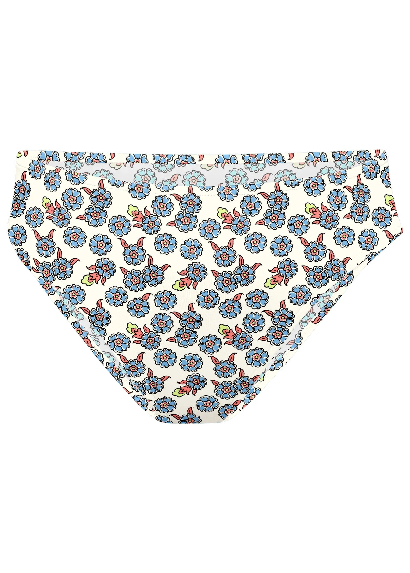 High Waist Moderate Bottom Dainty Bloom